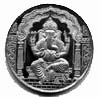 silver coin - ganesha